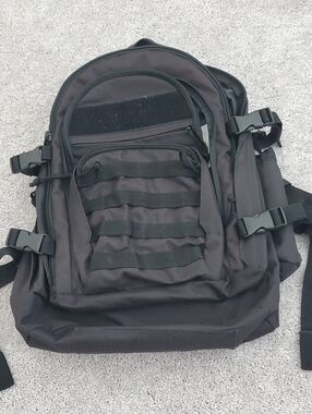 Men's Black Tactical Backpack - Durable Everyday Carry Sandpiperca Air Force Bmt